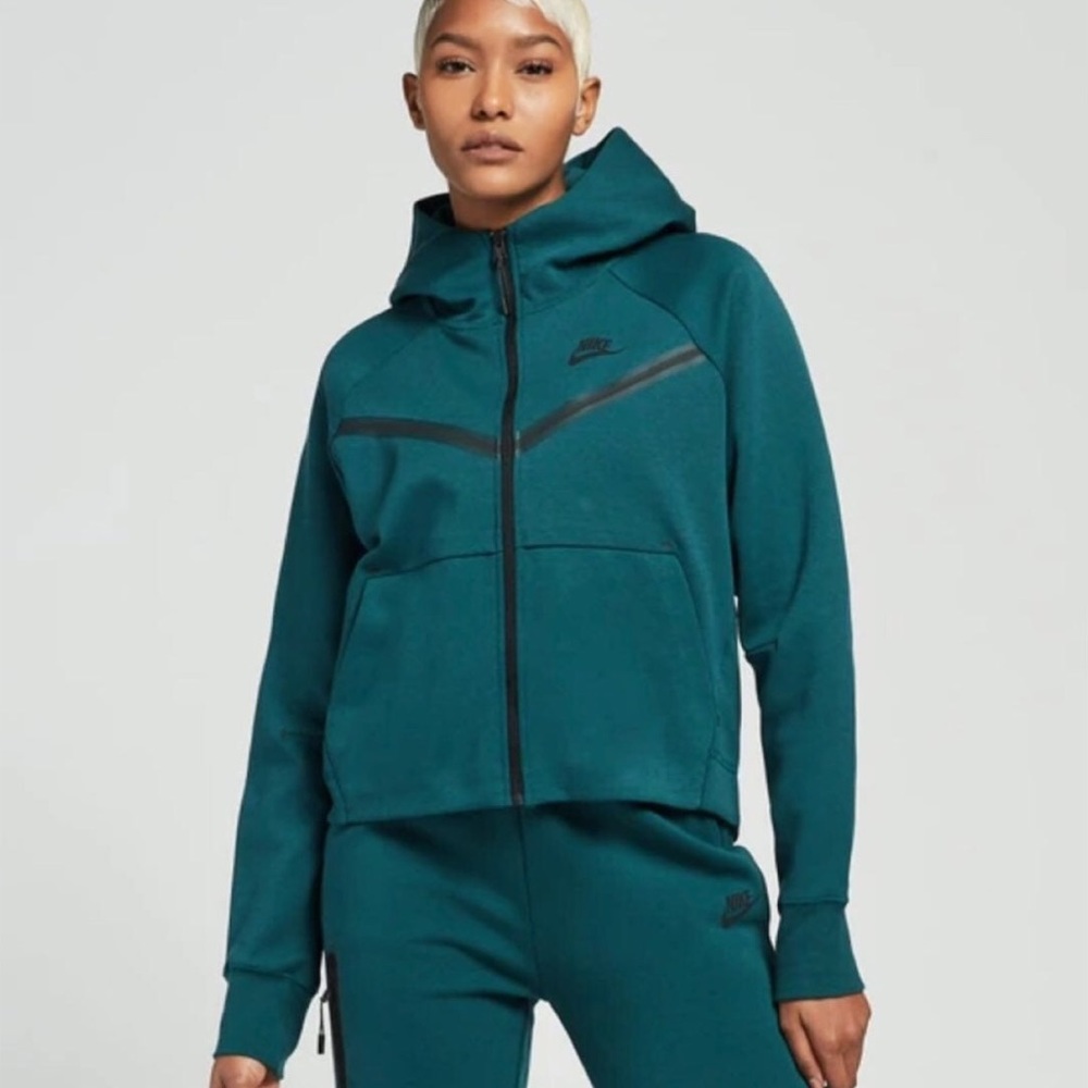 Nike tech fleece zip up hoodie Dark teal